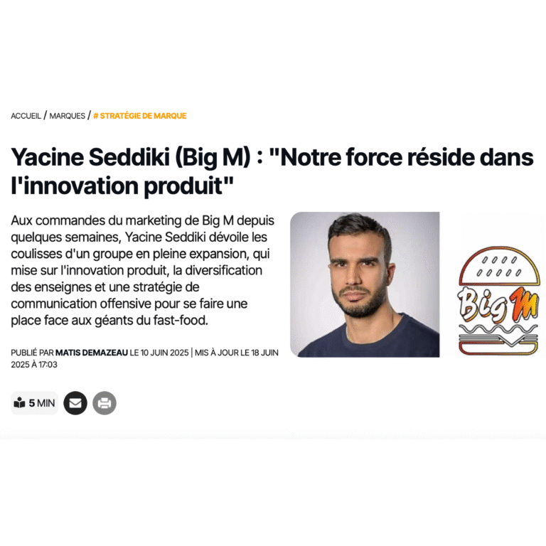 WEB – EMarketing : Yacine Seddiki (Big M) : « Notre force réside dans l’innovation produit »