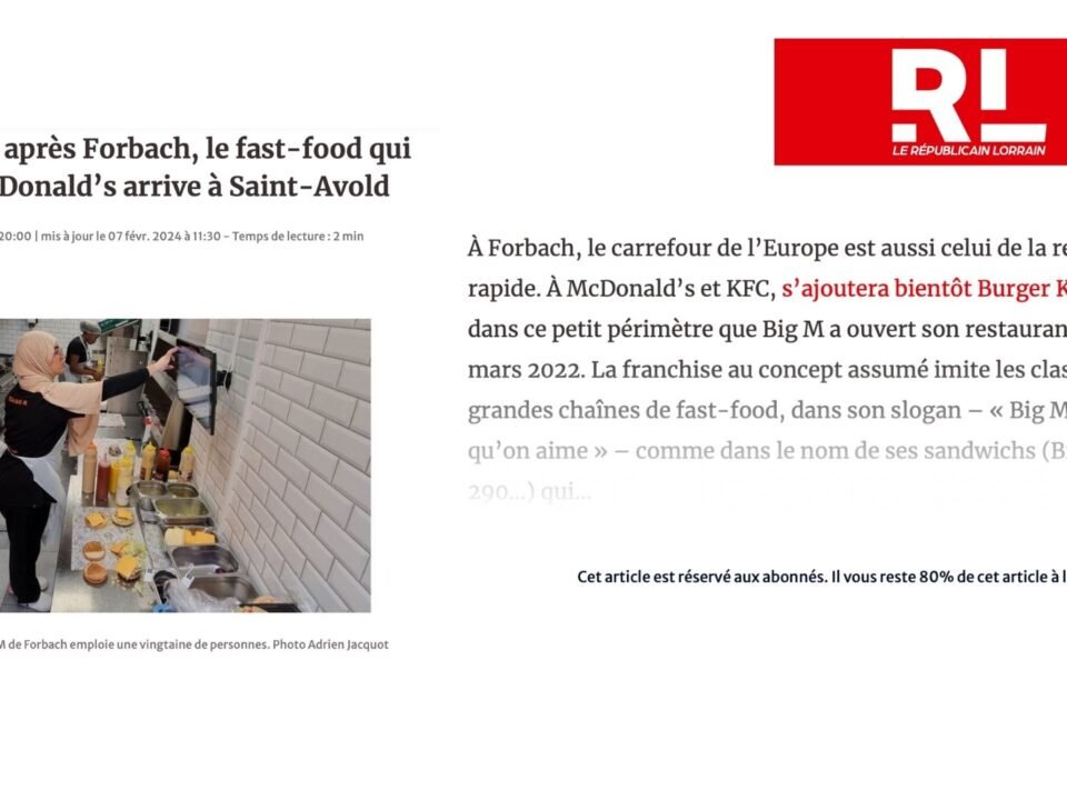 Big M : après Forbach, le fast-food qui imite McDonald’s arrive à Saint-Avold