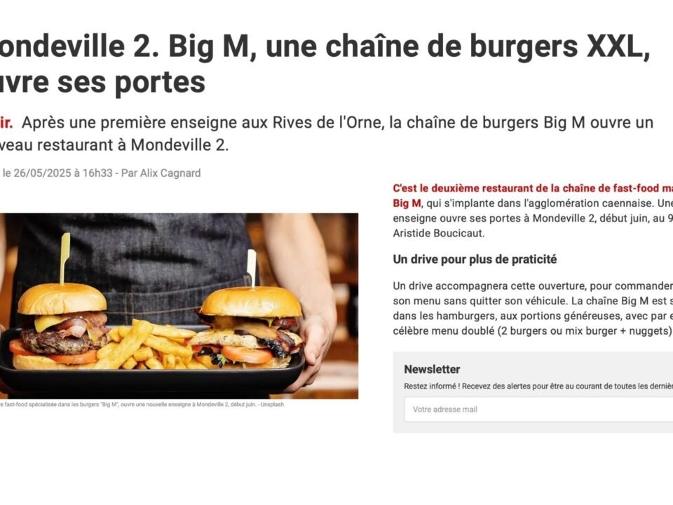 Mondeville 2. Big M, une chaîne de burgers XXL, ouvre ses portes