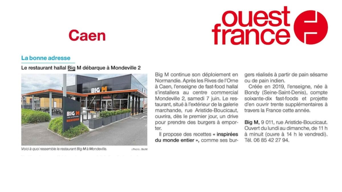 Le restaurant halal BiG M débarque à Mondeville