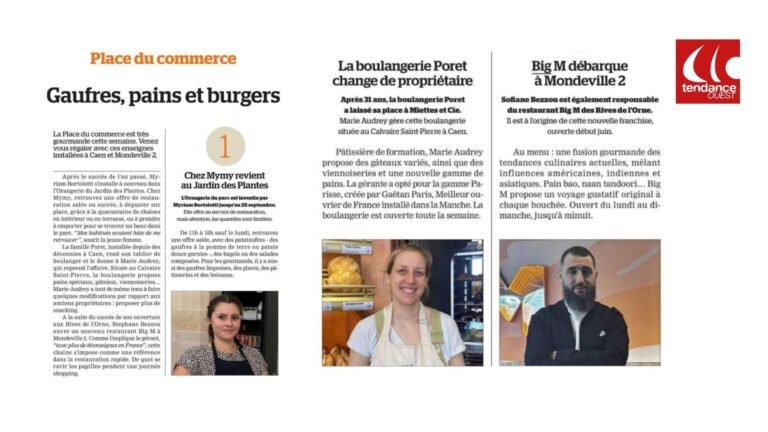 PRINT – TENDANCE OUEST : Gaufres, pains et burgers