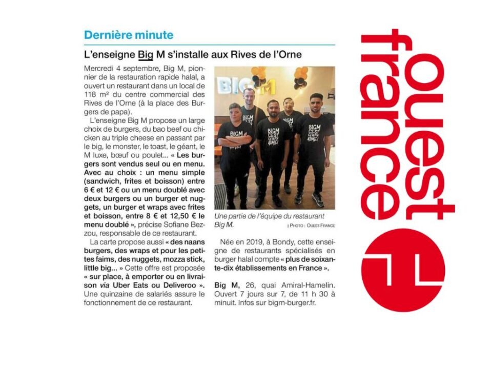 L'enseigne Big M s'installe aux Rives de l'Orne