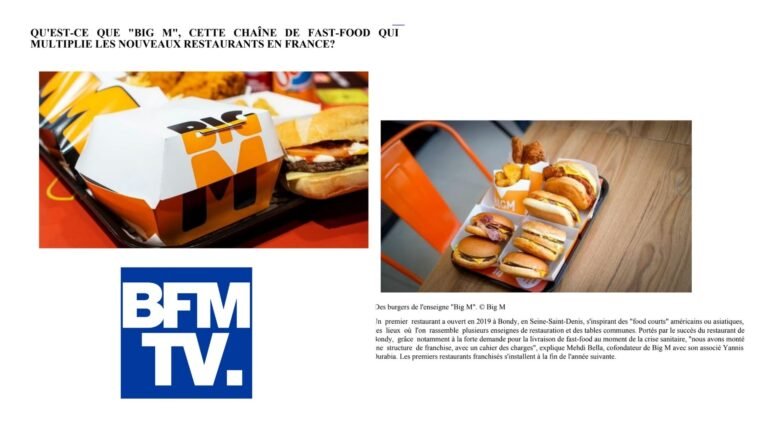 WEB – BFM TV : « Qu’est-ce que « Big M », cette chaîne de fast-food qui multiplie les nouveaux restaurants en France? »