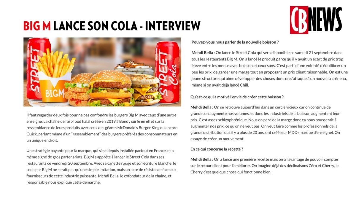 BiG M lance son cola-interview