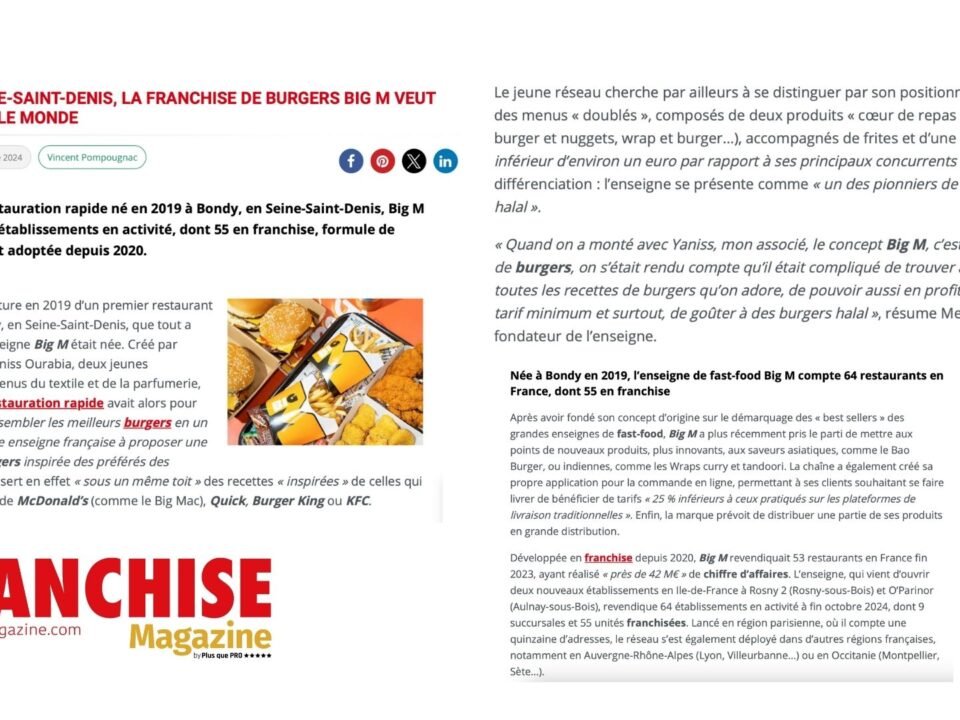 NÉE EN SEINE-SAINT-DENIS, LA FRANCHISE DE BURGERS BIG M VEUT CONQUÉRIR LE MONDE
