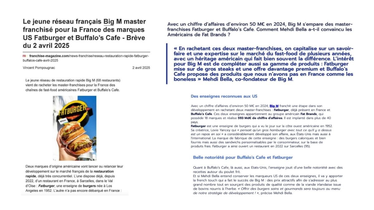 Big M s’empare de Fatburger et Buffalo’s Cafe