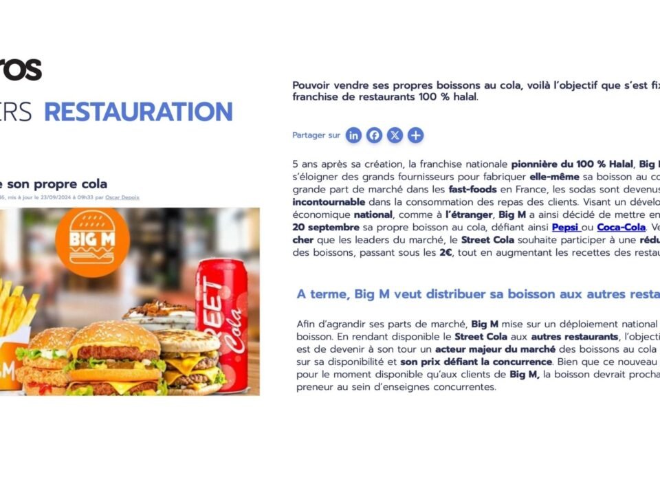 Comment Big M a développé son propre cola ?