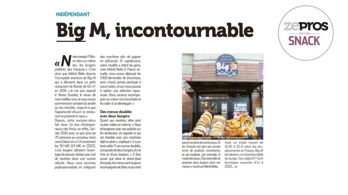 BIG M, Incontournable