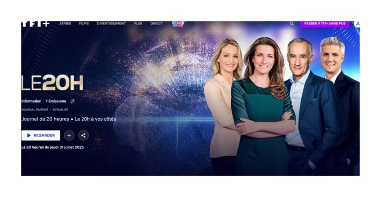 TF1 – WEB -REPLAY : LE JOURNAL DE 20H