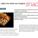 L’innovation et l’animation produit sont au cœur des stratégies des enseignes de restauration. Histoire de répondre aux évolutions du marché et d’ajuster son mix, en fonction des attentes des consommateurs. C'est une collab' inédite avec L'Original Riz Crousty qui permet à la chaîne Big M de proposer à ses clients, dans tous ses restaurants, une recette de Crousti, dans l'air du temps.