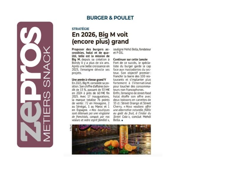 PRINt – ZEPROS METIER SNACK :  » En 2026, BiG M voit (encore) plus grand ! »
