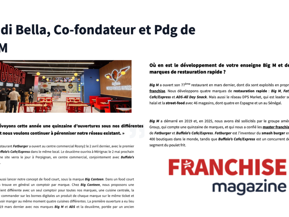 Mehdi Bella, Co-fondateur et Pdg de Big M